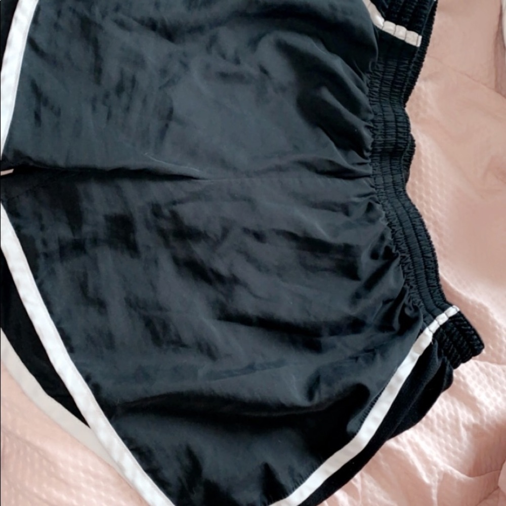 Black athletic shorts